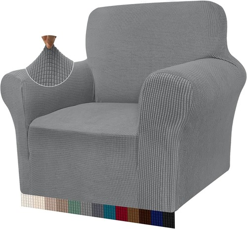 High stretch armchair cover - high,