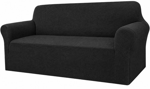 Seater sofa cover black - black, non