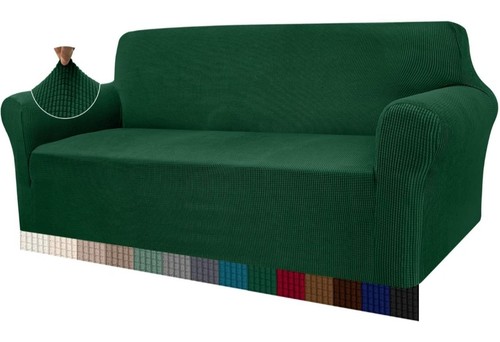 Dark green high stretch sofa - dark, -high