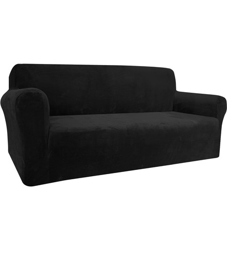 Granbest black velvet sofa - black,